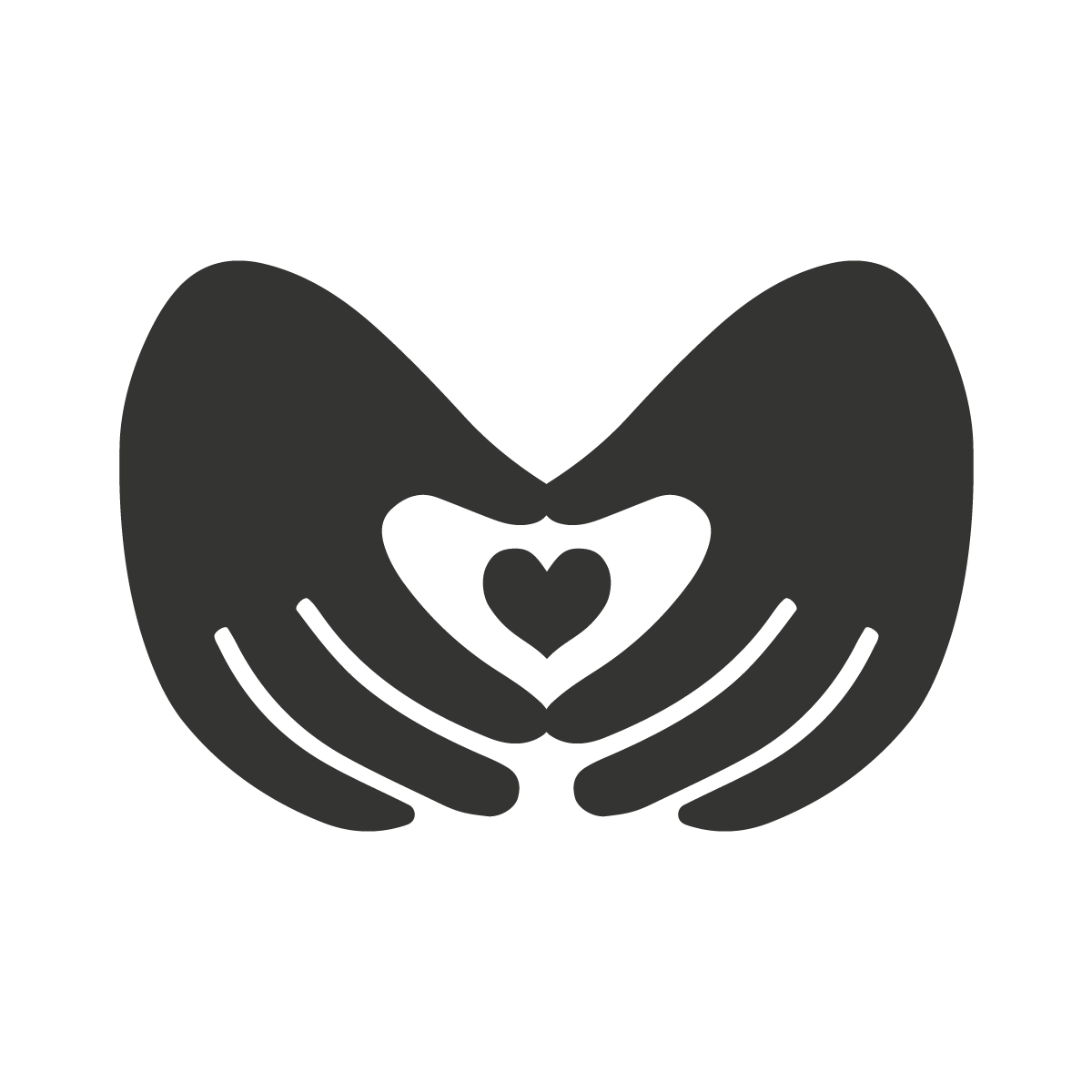 Hands hold a heart