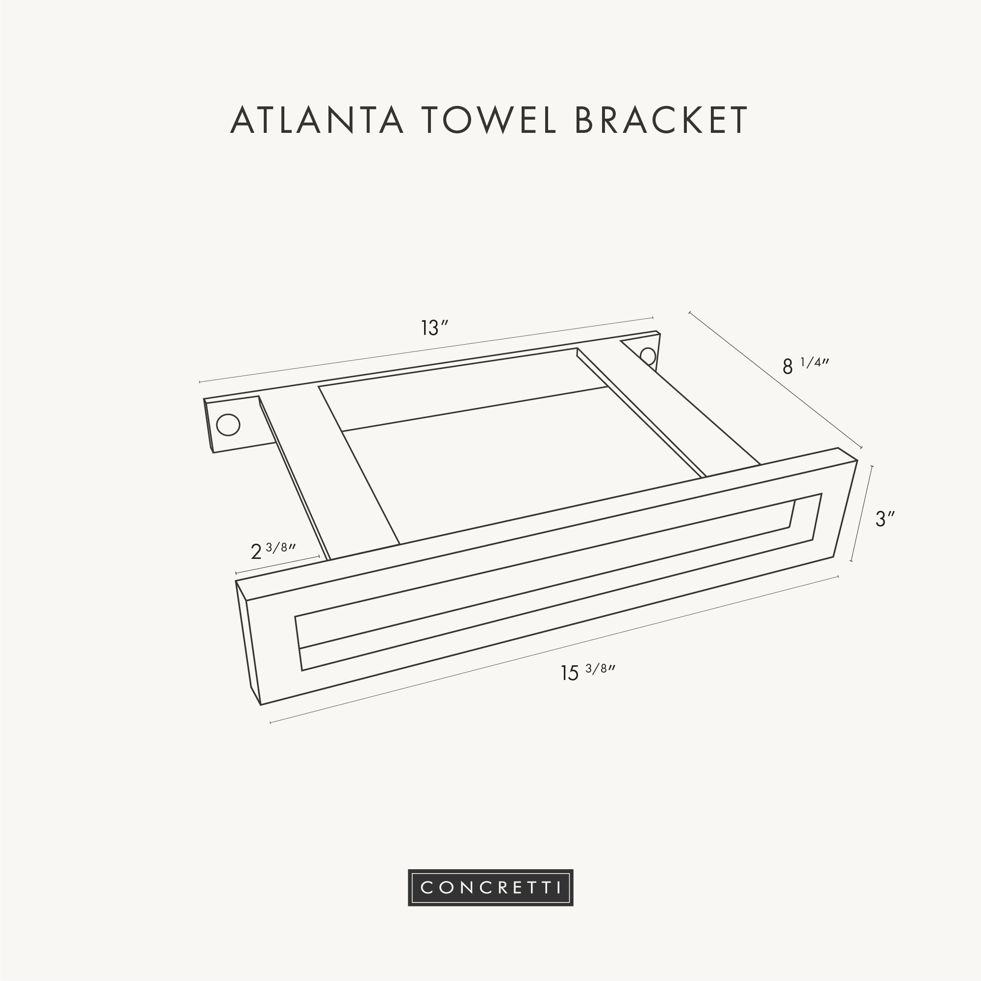 Wall Mounted Towel Bracket