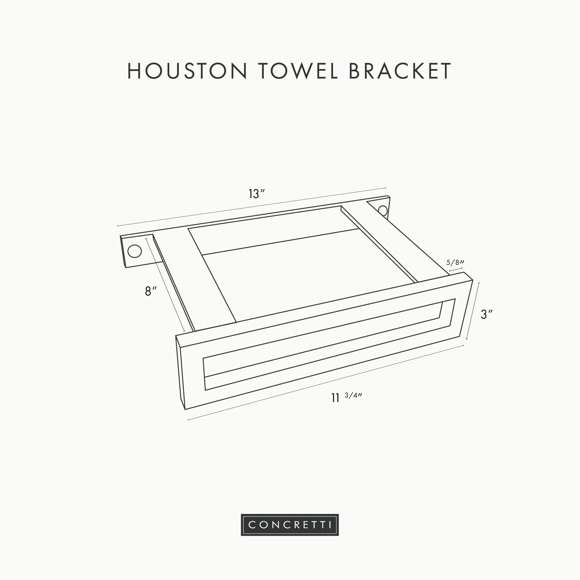 Wall Mounted Towel Bracket