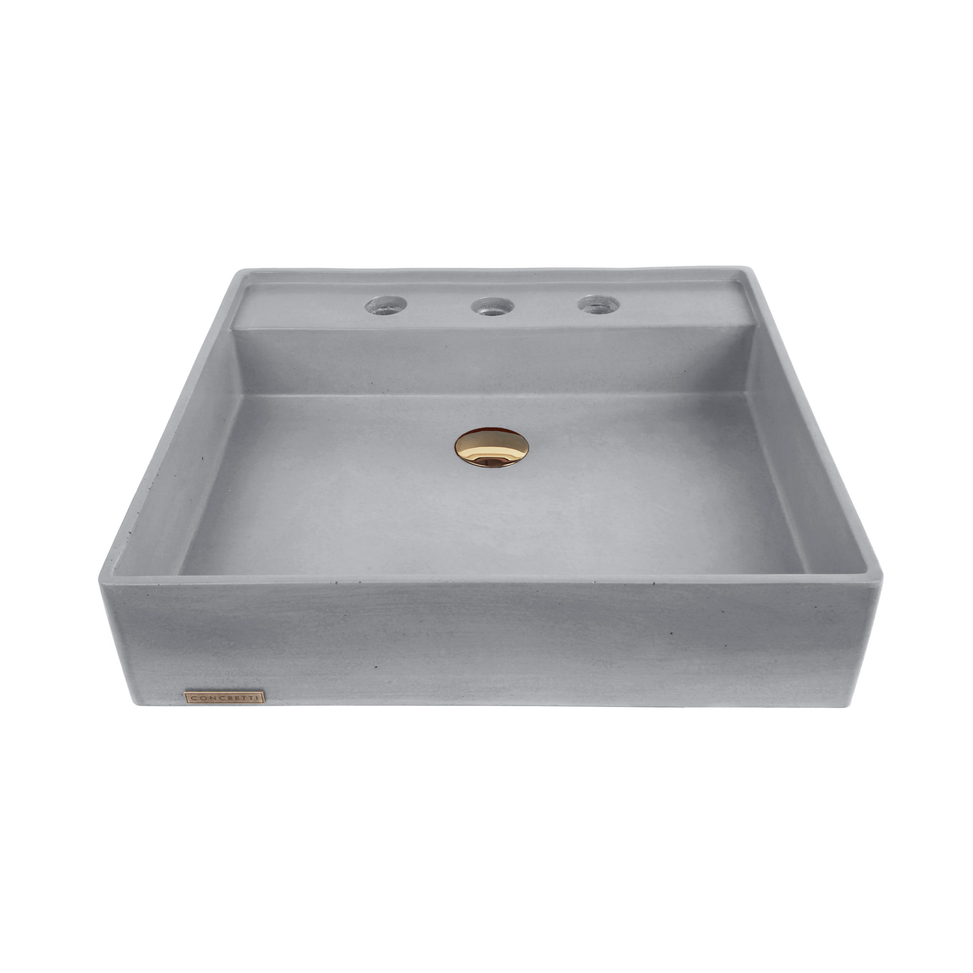 Concrete top vessel sink