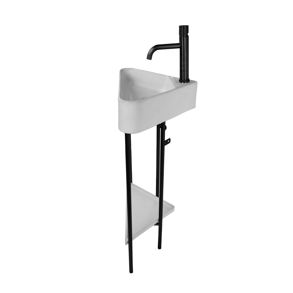 Tampa Corner Sink Freestanding Vanity Console for Triangular Concrete ...